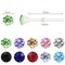 Plastic Earrings,80pcs Colorful Cubic Zirconia Earrings for Gril, medical grade plastic Post earrings for sensitive ears, 3mm stud earrings for women hypoallergenic